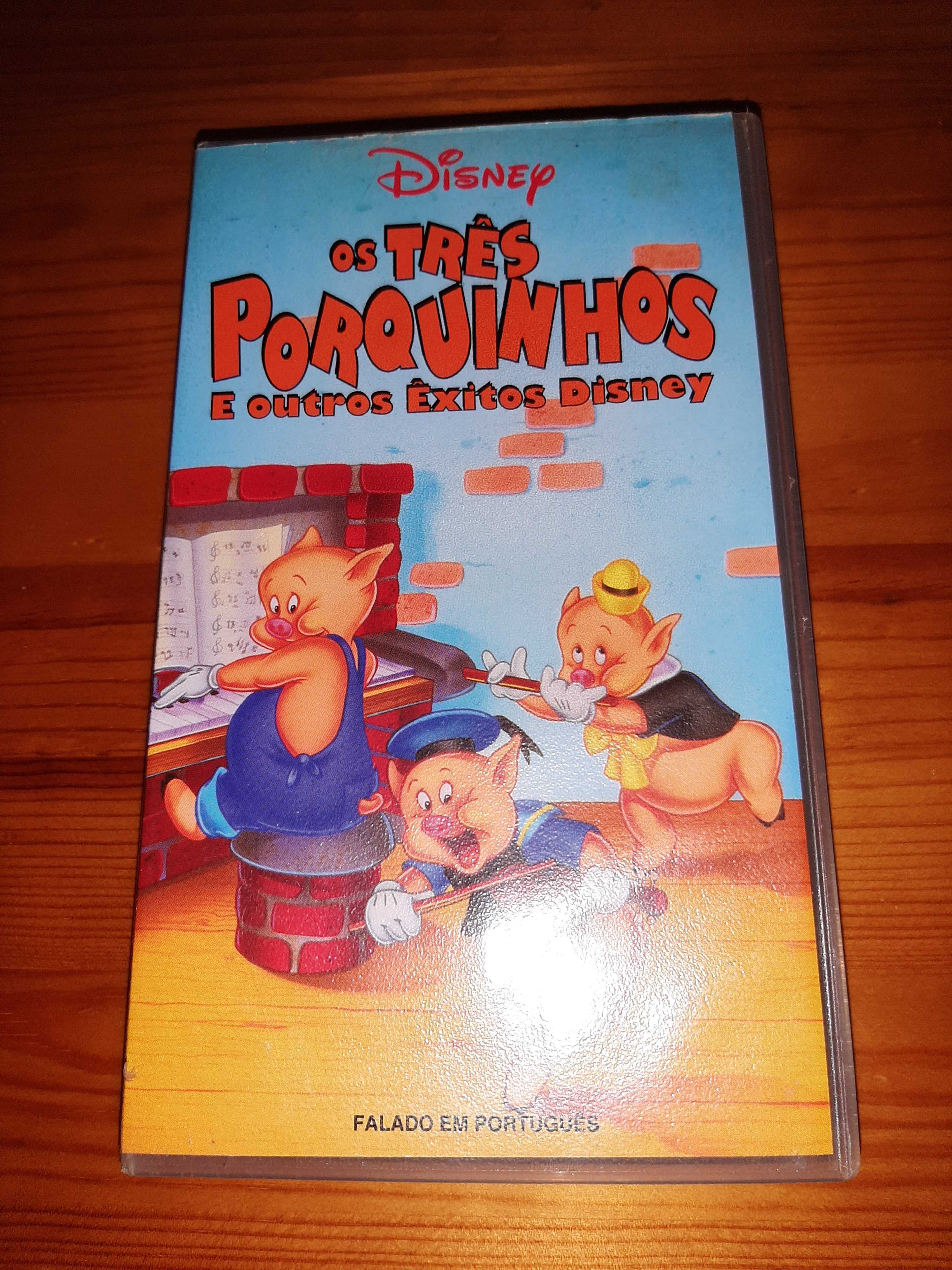 Conjunto de cassetes VHS - Desenhos Animados