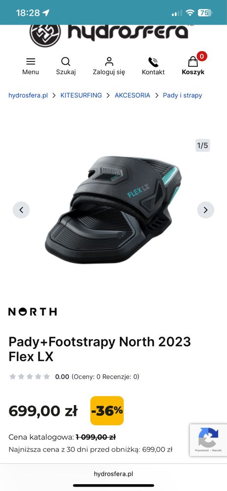 Nowe Pady + Footstrapy North Flex LX S/M