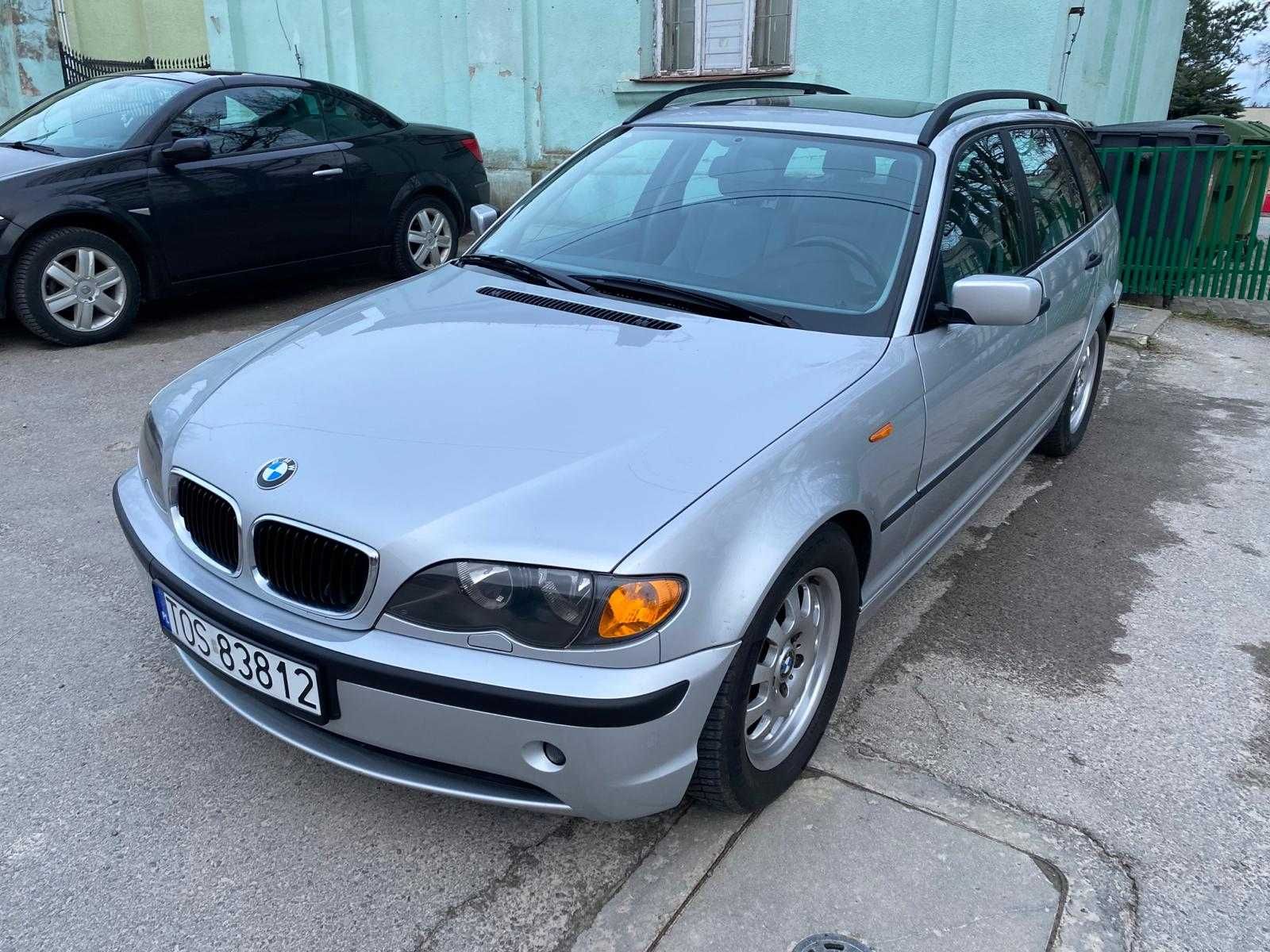 Bmw 320d E46 Kombi Srebrna Alufelga Szyberdach Białe Wnętrze