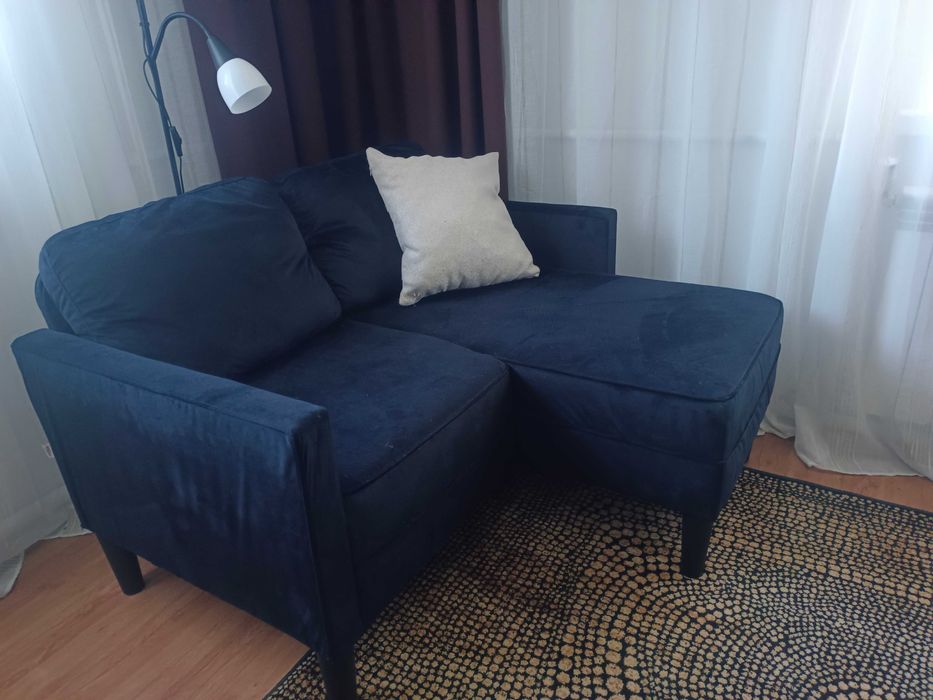 Sofa 2-osobowa z leżanką w kształcie litery L