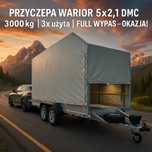 Besttrailers MARS 5m DMC 3000 KG S+P szara  PRZYCZEPA Samochodowa WARIOR Laweta DMC 3000kg | 3x użyta | OKAZJA!!!