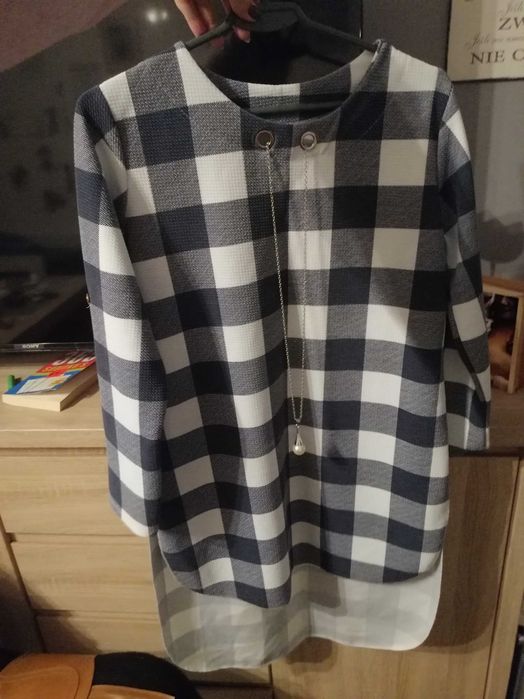 Tunika w kratkę rozmiar uniwersalny M L XL