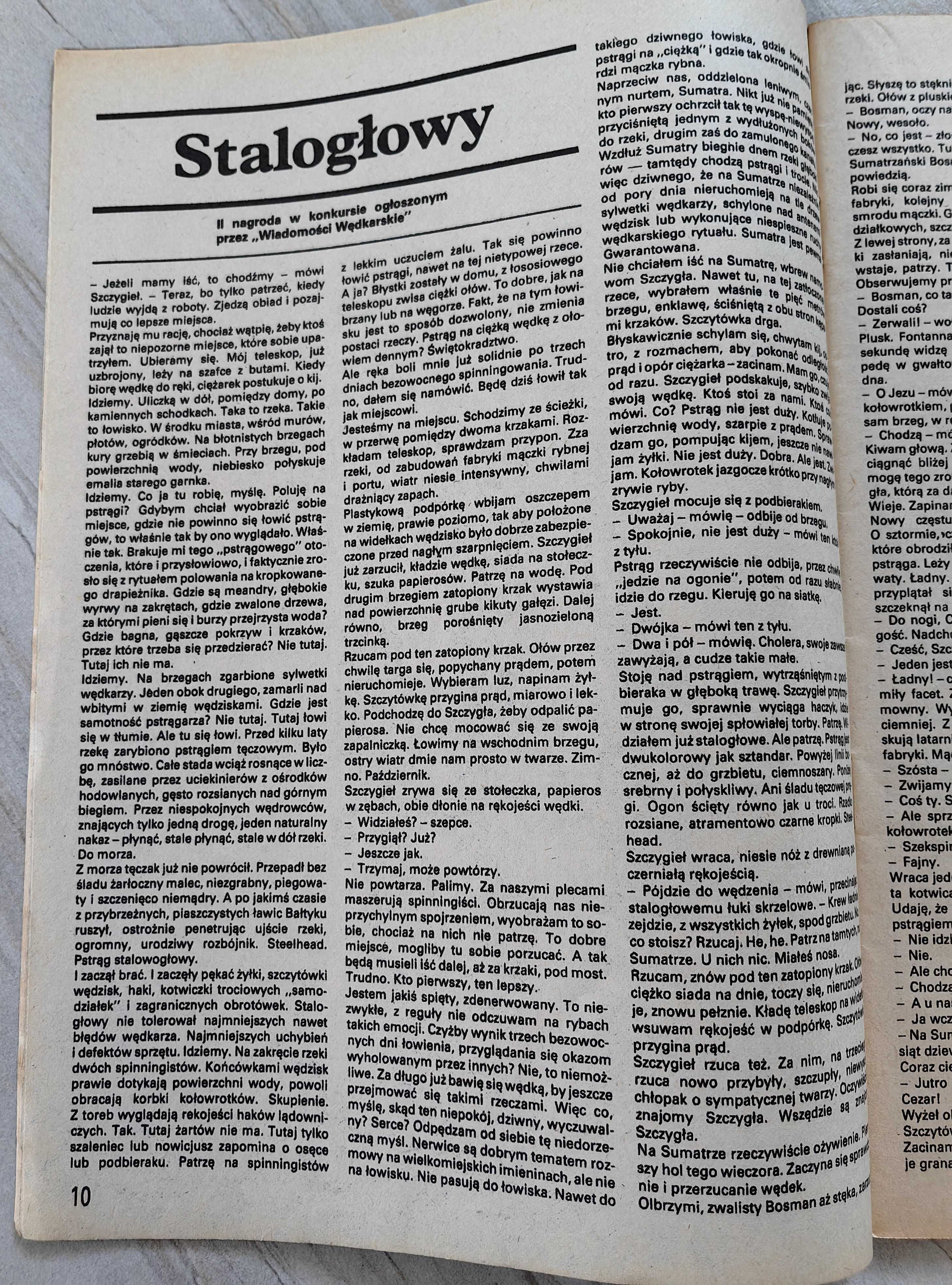 Andrzej Sapkowski, Wiedźmin, Unikatowe Wydanie Wiadomości Wędkarskich!