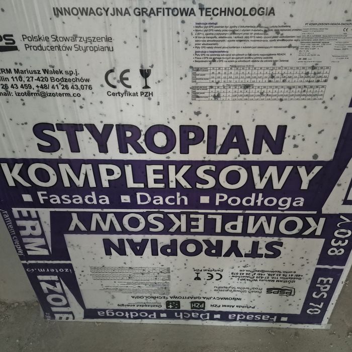 Styropian 20cm elewacja Izoterm 5 paczek