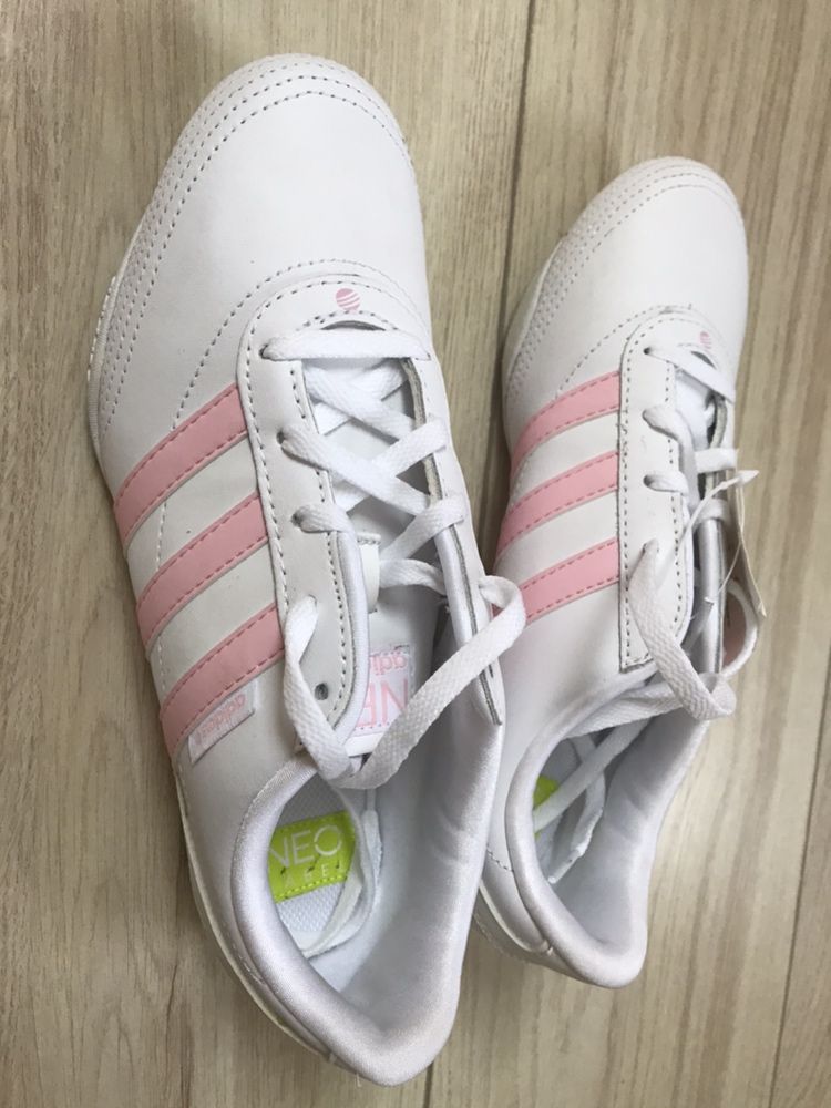 Nowe buty sportowe adidasy adidas neo 38 2/3 z metkami biale rozowe