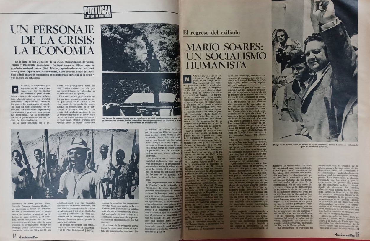 Revistas Triunfo - 50 anos de 25 de abril.