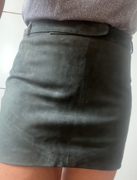 Promod bluzka S i spodnica zamszowa S