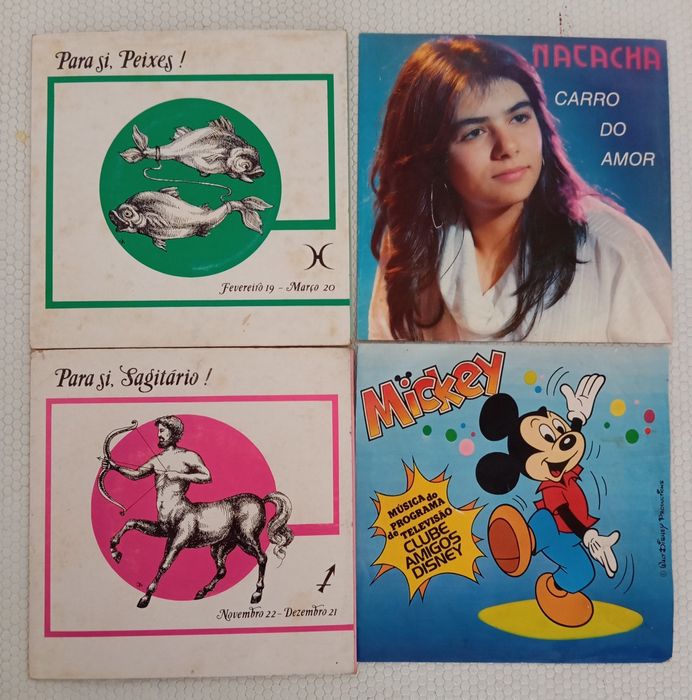 Discos em vinil 7", desde 1€ cada