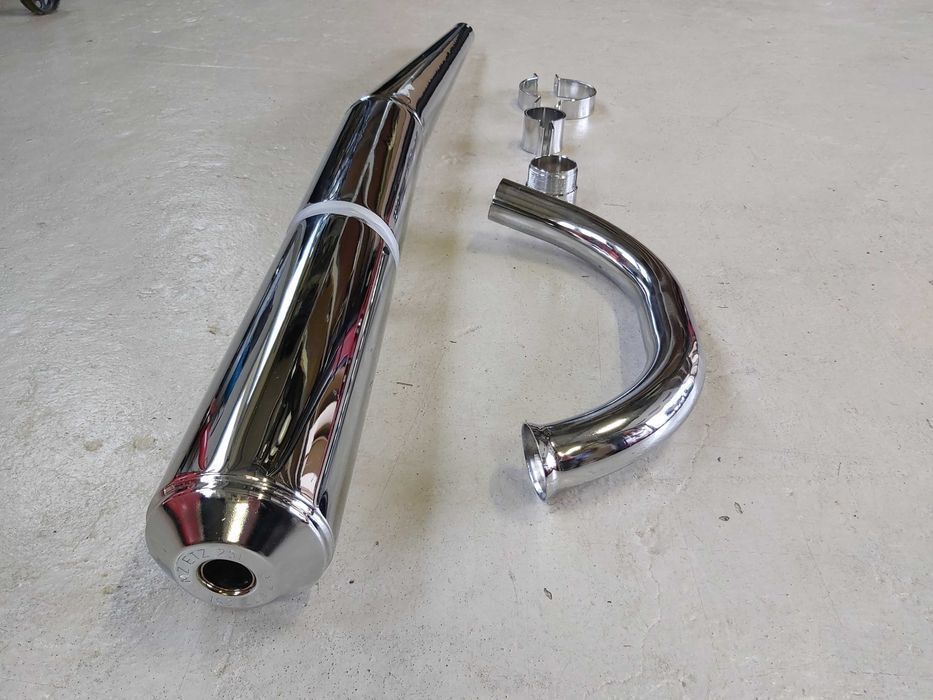 Wydech Tłumik Kolanko MZ ETZ 251 Nowy !! Polska Prod komplet !