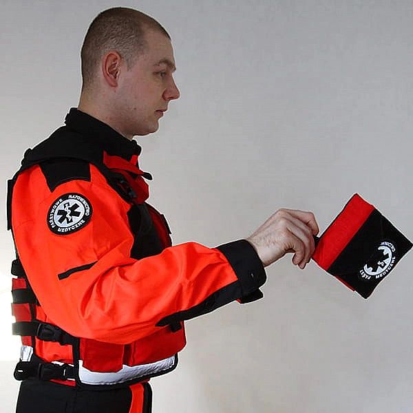 Modułowa Kamizelka Taktyczna Ratownika FLUO PRM z kompletem emblematów