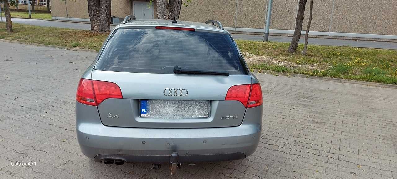 Audi A4 B7 Kombi 2007r 2.0 140KM Automat DB Stan!Klima!Alu!Hak!Polecam