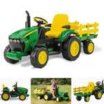 Traktorek JOHN DEERE z przyczepką na akumulator + PILOT Peg Perego