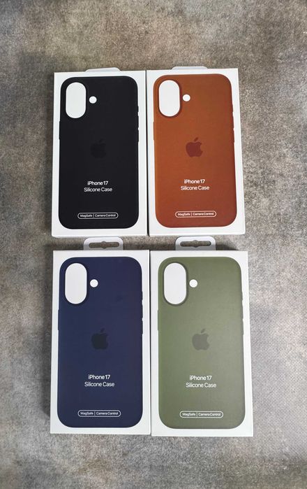 Чохол Silicone Case MagSafe з кнопкою + Animation iPhone 17 17 Pro Max