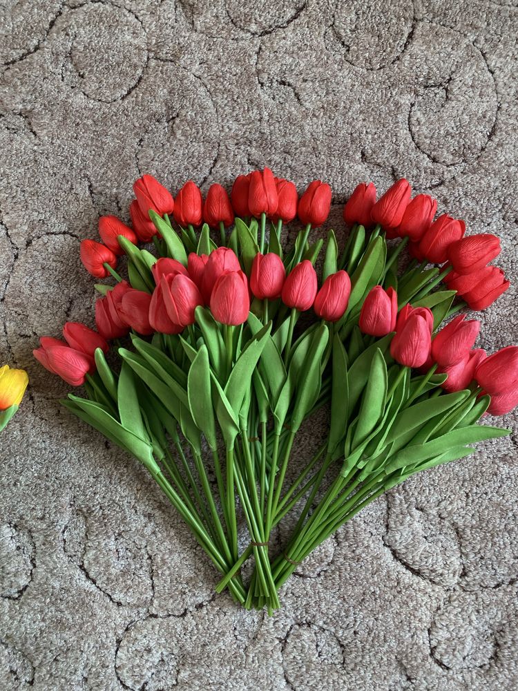 Тюльпани штучні латекс
