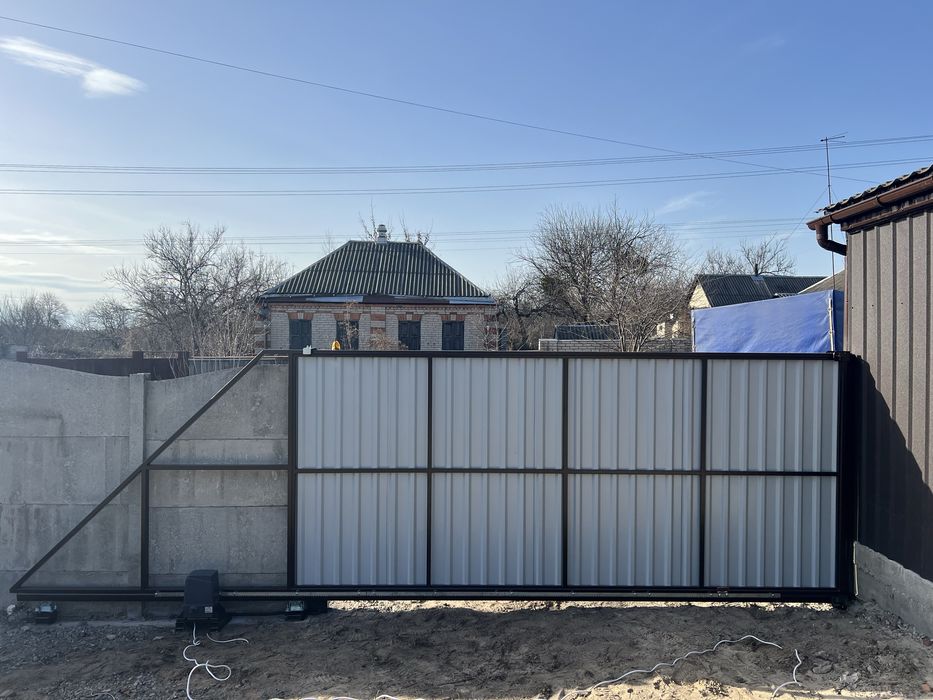 Ворота розпашні,відкотні тиворота профлист,калітка,забори.