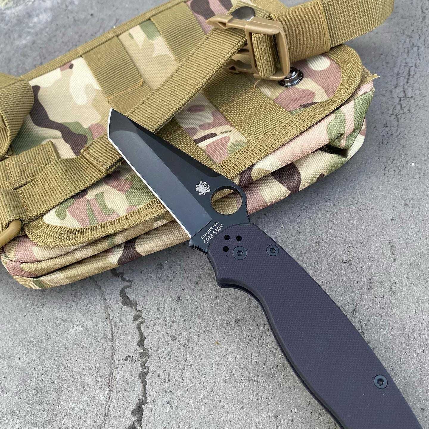 Складной Нож Spyderco Para military 2 Tanto. Нож.  Карманний ніж edc