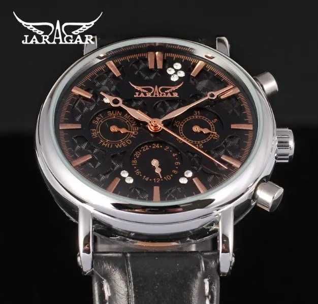 Чоловічий наручний механічний годинник мужские часы новые Jaragar