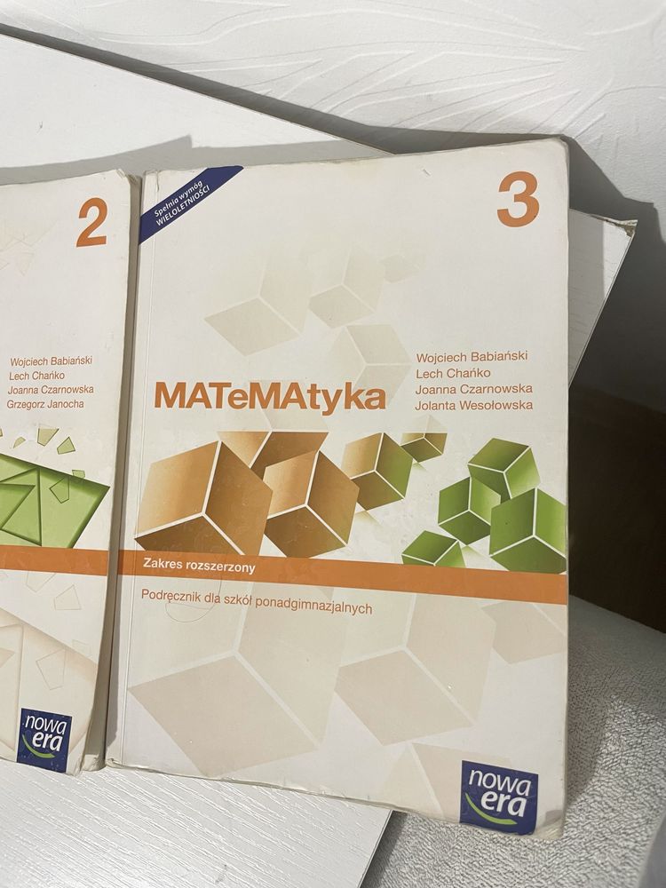 Matematyka Nowa Era 1, 2, 3 zestaw Zakres rozszerzony