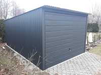 Garaż blaszany 3x5- Antracyt - z bramą uchylną - WYSOKA JAKOŚĆ