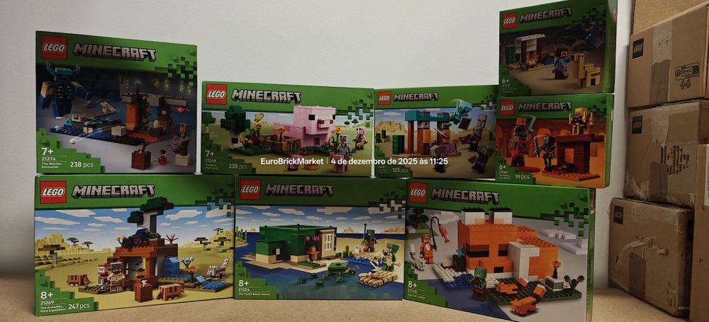 LEGO Minecraft, Animal Crossing & Dreamzzz (Novos e selados)