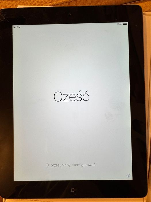 MD367PL/A iPad WI-Fi Cellular 32GB Black pęknięty ekran