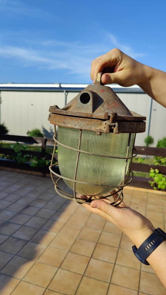 Lampa przemysłowa PRL