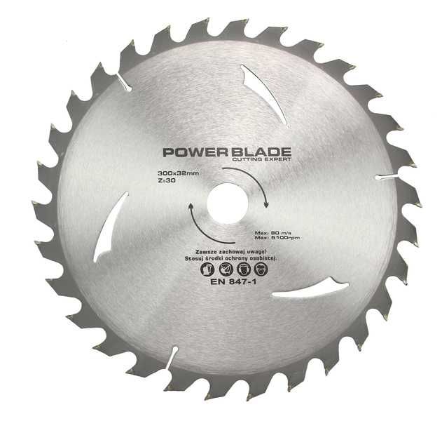 TARCZA TNĄCA DO CIĘCIA DREWNA Widiowa 300mm x32 mm 30T Pia Widia