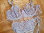 piękny komplet bielizny Fauve Chloe kolor latte 65D 30D biustonosz
