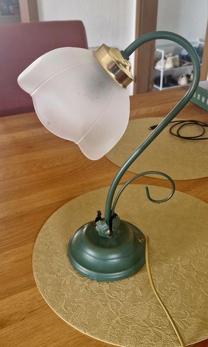 Wyjątkowy Komplet Lampek Nocnych w Stylu Art Nouveau - Kwiatowy Design