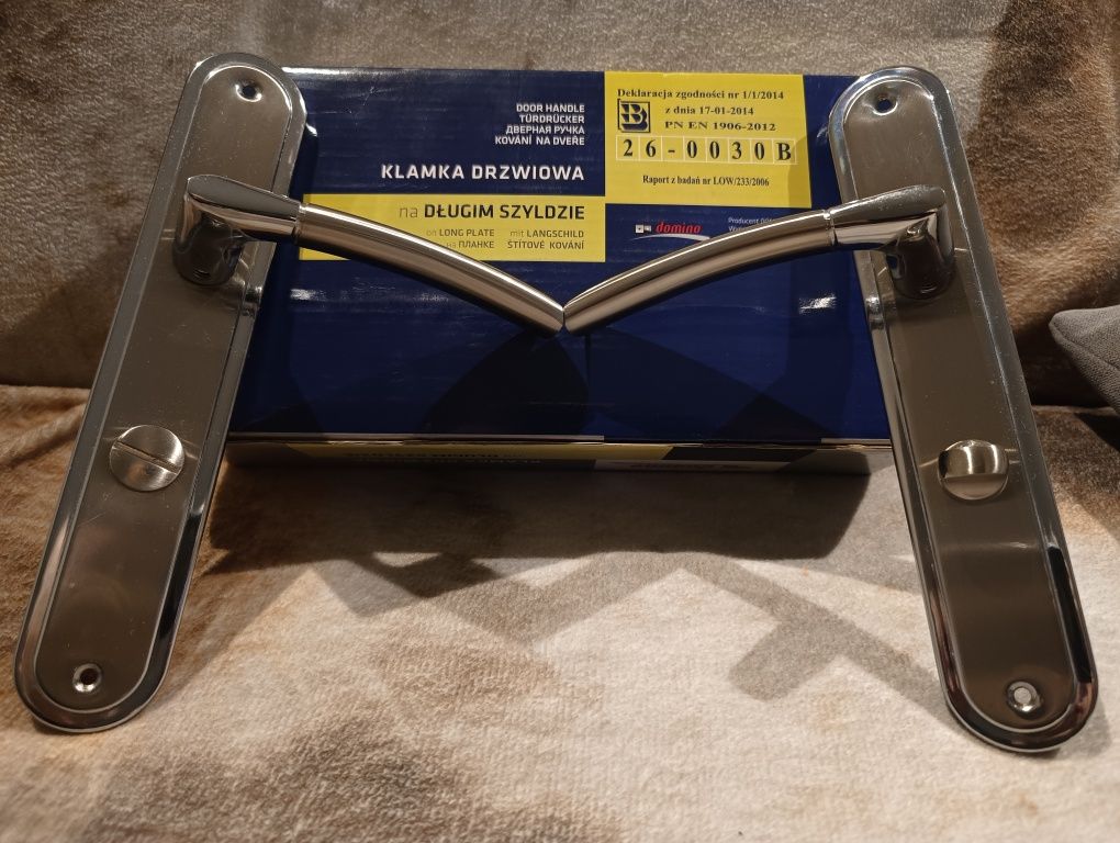 Klamka drzwiowa nowa Presto Domino M6/M9 WC 72