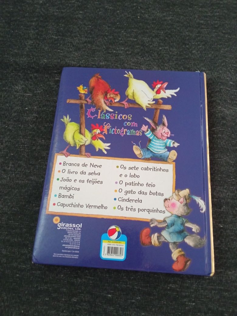 Livro Infantil" Clássicos Com Pictogramas" Usado
