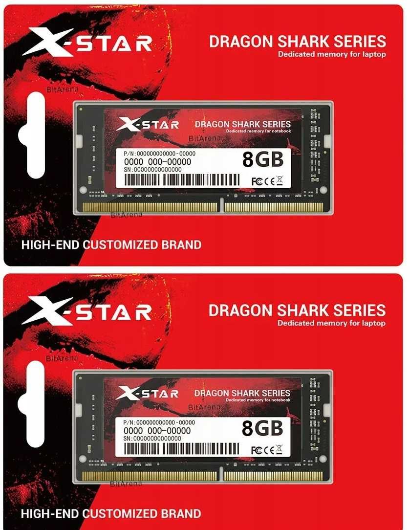Pamięć RAM do Laptopa 16GB (2x8GB) DDR3 1600Mhz X-Star Dragon Nowe