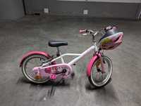 Bicicleta de Criança 4-6 anos 500 DOCTOGIRL 16 Polegadas + Capacete XS