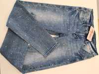 Spodnie jeans dla dziewczynki 128,140,152