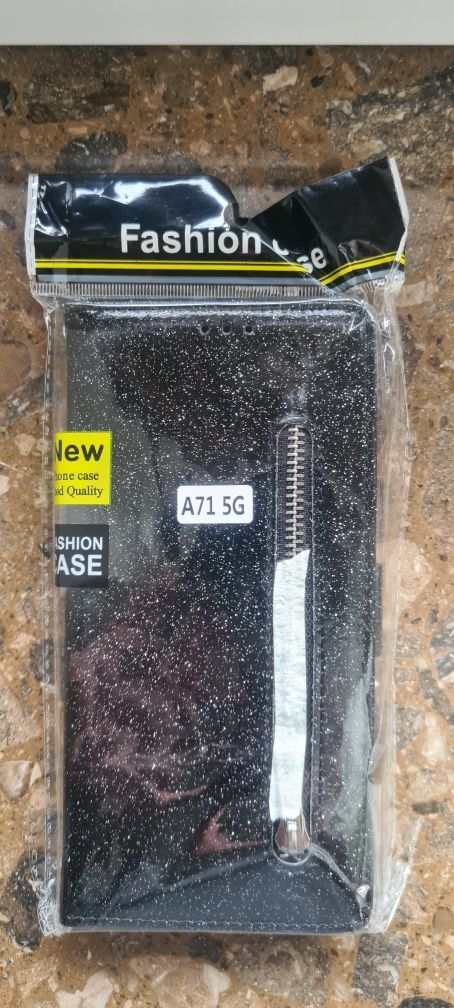 Etui case Samsung Galaxy A71 5G z portfelem klapką z podstawką czarne