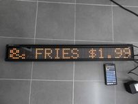 Reclame luminoso programável led publicidade