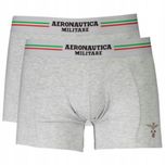 Aeronautica Militare Majtki Bokserki szary rozmiar XL 2-pak