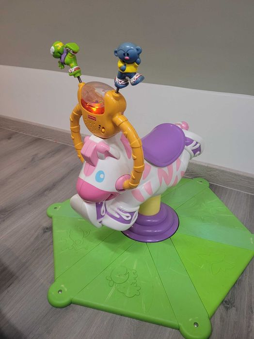 Zebra skoczek Fisher Price święta prezent mikołaj