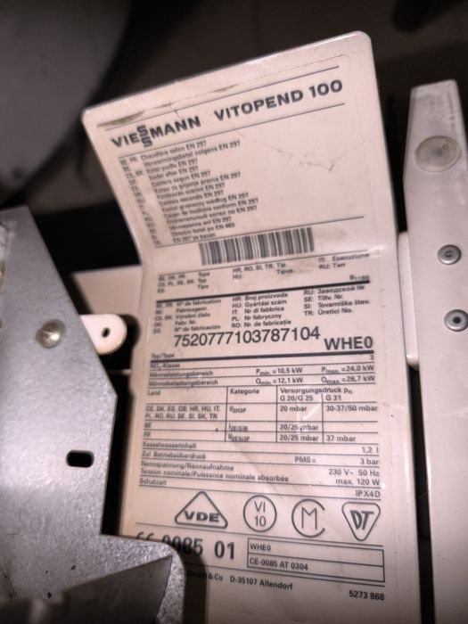 Kocioł gazowy dwufunkcyjny Viessmann vitopend 100