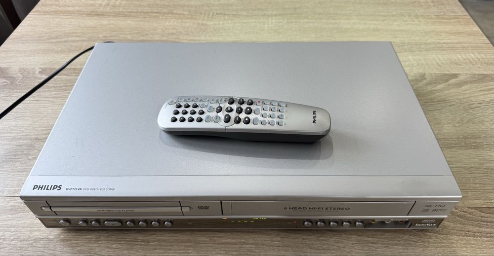 PHILIPS DVP721VR #Magnetowid VHS DVD #Combo #6HD #Hi-Fi Stereo #DivX