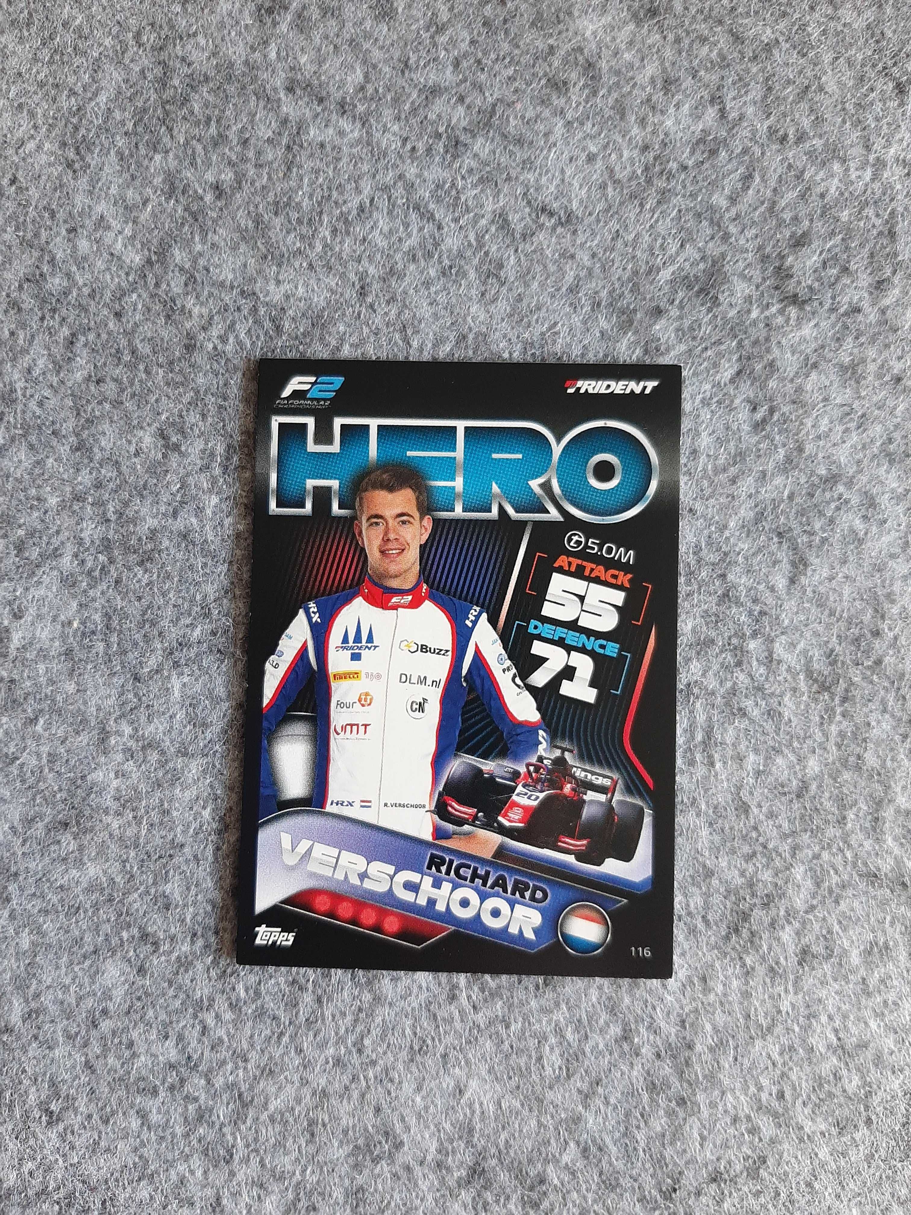 Karty Topps Turbo Attax 2022 F1- komplet 10 kart HERO