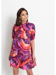 Bonprix sukienka boho luźna przed kolona wzorzysta 48-50