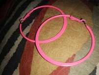 Argolas cor de rosa