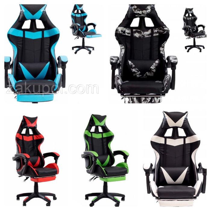 Ігрове крісло Геймерське Комп'ютерне спортивне крісло офісне Геймерско