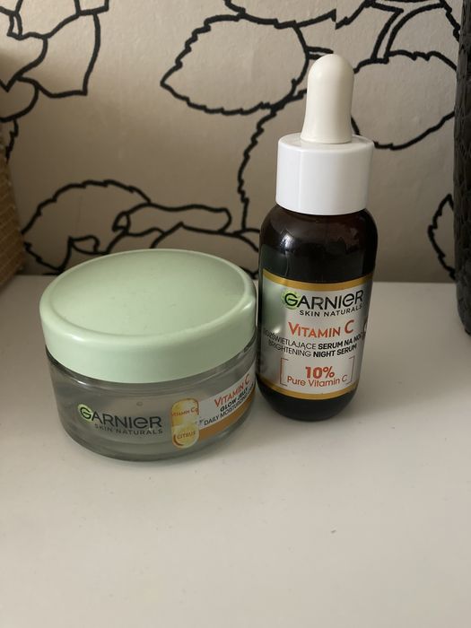 Serum i krem z wit C Garnier