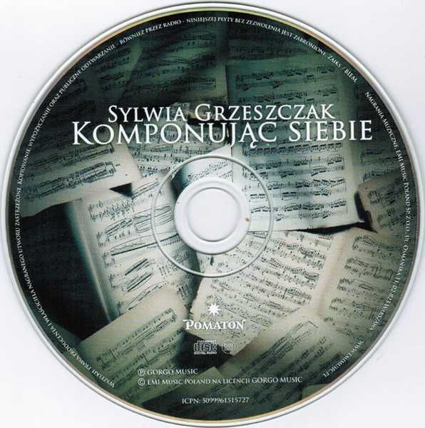 Płyta CD Sylwia Grzeszczak " Komponując siebie " 2013 Pomaton