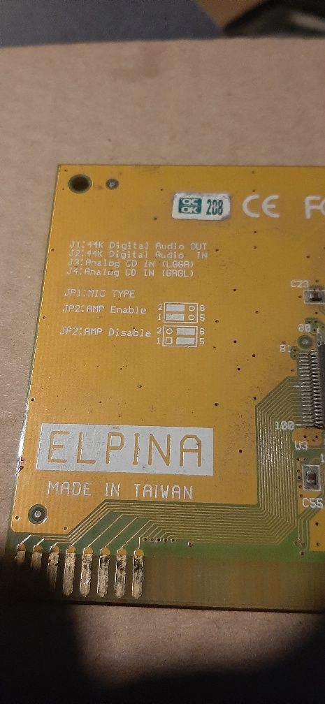 Retro karta dźwiękowa Elpina sound pro ht1869 Isa