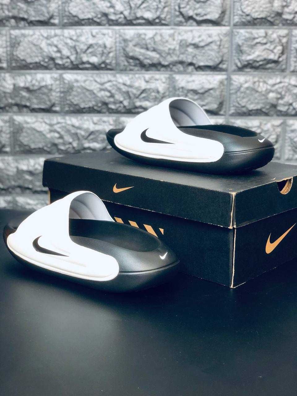 Летний must-have! Тапочки Nike Calm Slide Air мужские Black-White New!