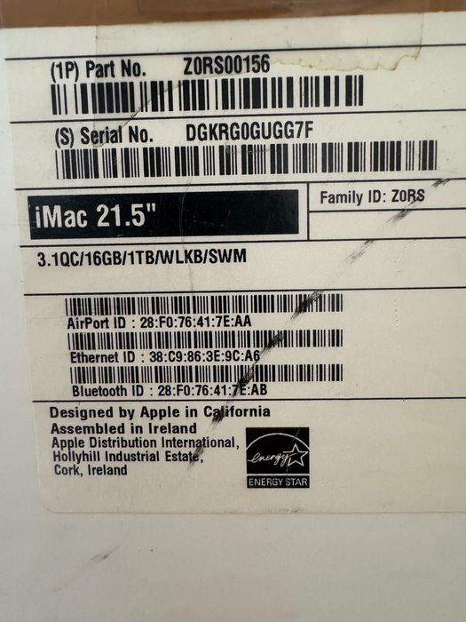 iMac 21.5” Retina 4K – 16GB RAM – 1TB – Oportunidade!
