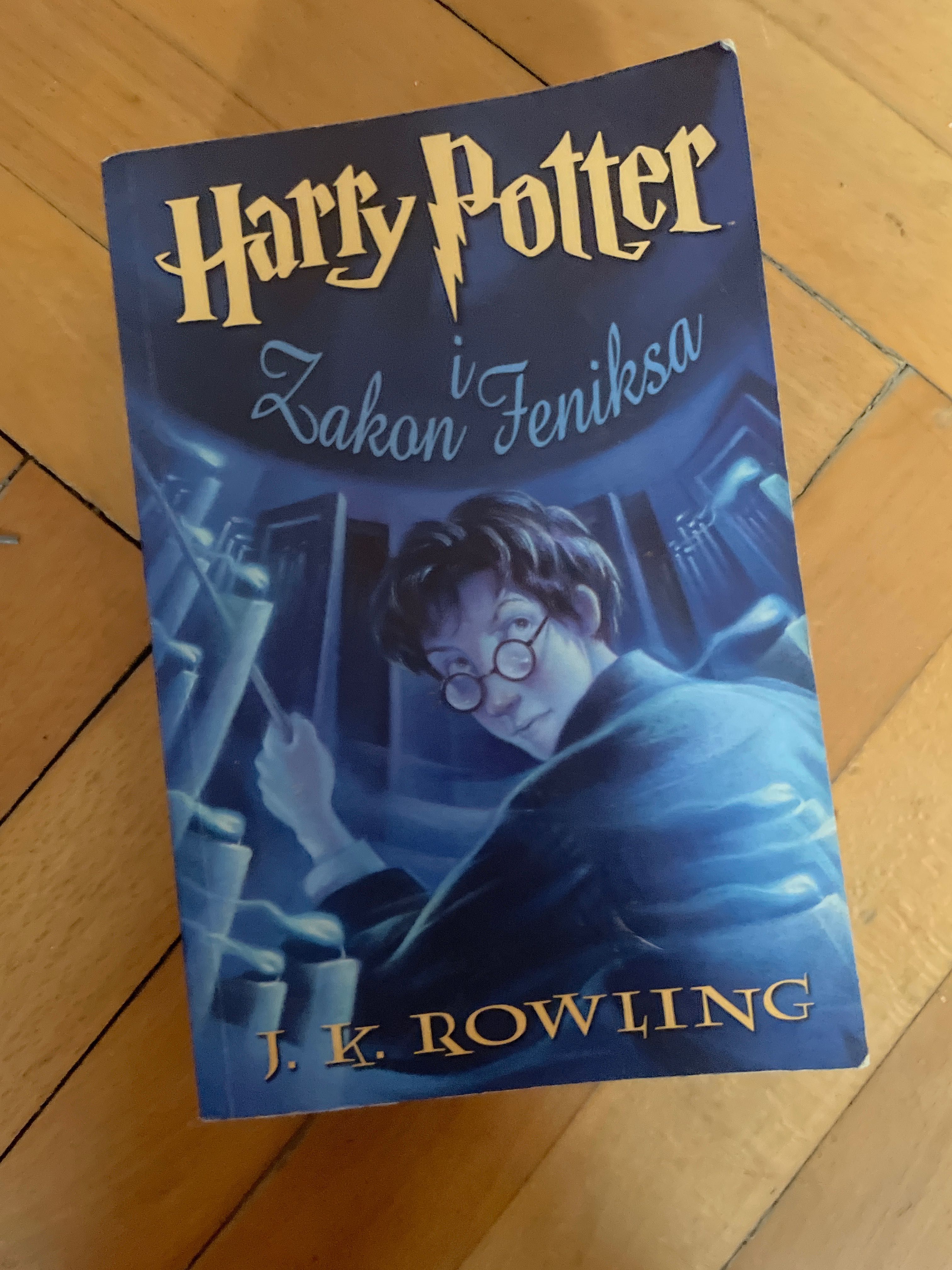 Książka Harry Potter i zakon Feniksa j. K. Rowling z dedykacją wydawcy